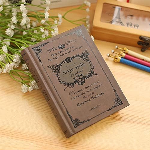 Best Quality - Notebooks - Small Pocket Vintage Notebook Handcover Magic Spells Pockets Book Planner Journal Traveler Notepad - by HIGHUP - 1 PCs
