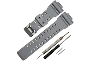 RIHAHISY 16mm G-Shock replacement watch bands for Casio G-Shock GLS-8900/GW-8900/GA-110/GA-100C/GA-120/GD-110/GLS-100