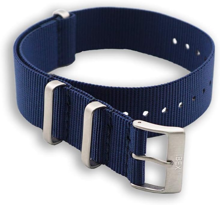 Dark Blue NATO Straps – Navy Blue NATO Straps 20mm 22mm by Ibex Power