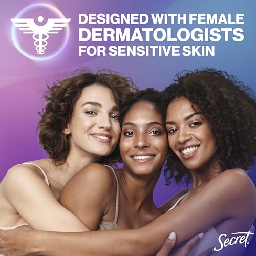 SECRET WHOLE BODY DEODORANT CREAM FOR WOMEN, PEACH & VANILLA BLOSSOM SCENT, ALUMINUM FREE DEODORANT, 72 HR ODOR PROTECTION, 3.0 OZ
