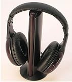 FM HiFi WIRELESS HEADPHONES 5 in 1 Super Bass Cordless EARPHONE
