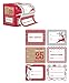 60 Jumbo Self Adhesive Christmas Gift Labels in Easy To Use Roll Just Pull & Place - Contemporary (6 Different Designs)