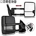 SCITOO Towing Mirrors Compatible fit for 2007-2014 for Chevy for GMC for Silverado for Suburban Towing Door Side Mirrors Pair Set Mirrors 07-14 Power Heated Signal