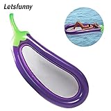 Inflatable Eggplant Pool Float Raft, LetsFunny Large Outdoor Swimming Pool Inflatable Float Toy Floatie Lounge Toy for Adults & Kids