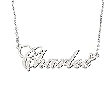 BYBWBL Charlee Name Pendant Necklace Silver Color