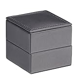 Allure Opulent Ring Box Charcoal Grey
