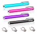 Dimples Excel New Generation 4 x 5.5 14cm Stylus Pens with Ultra Slim 6mm Micro-Knit Hybrid Fiber Tip + 4 x Replacement Tips(4pcs - Aqua Blue/Black/Pure/Hot Pink)