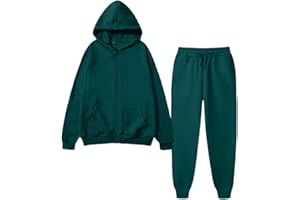 FlekmanArt Sweatsuits for Men 2 Piece Hoodies Jogging Tracksuit Set Casual Athletic Long Sleeve Full Zip Outfit Suit Set