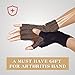 BANILLUE Copper Balance Compression Arthritis Gloves – Guaranteed Copper Infused Fit Fingerless Glove to Speed Up Recovery & Relieve Symptoms of Arthritis, RSI, Tendonitis & More – 1 Pair(Medium)