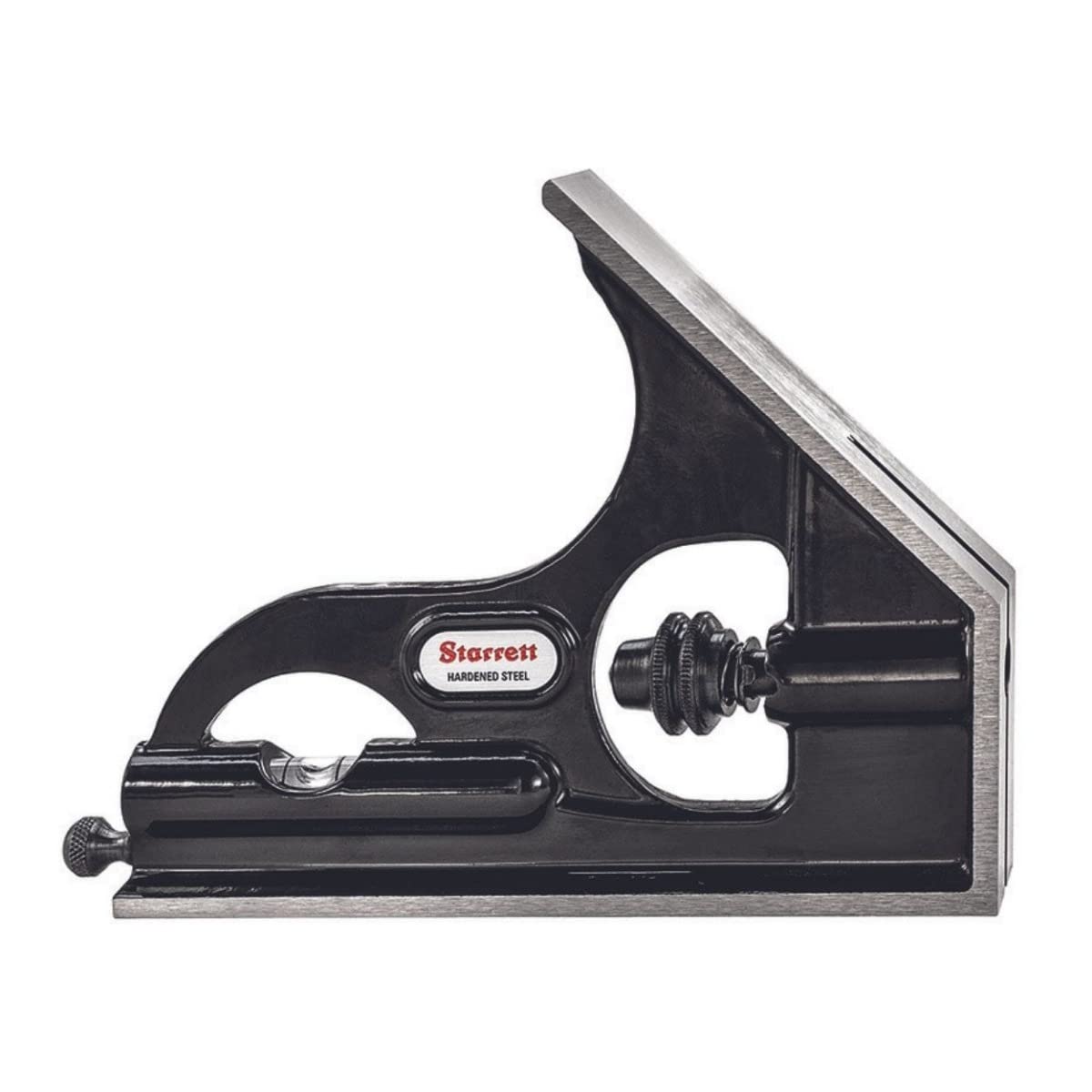 Starrett H33-1224 Protractor Head, For Combination Squares, Combination Sets And Bevel Protractors, Forged Hardened Steel, Smooth Black Enamel Finish