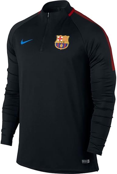 Camisa Do Barcelona Preta Manga Longa Camiseta Manga Longa Nike Barcelona 2017 2018 Dril Preta Masculina M Amazon Com Br