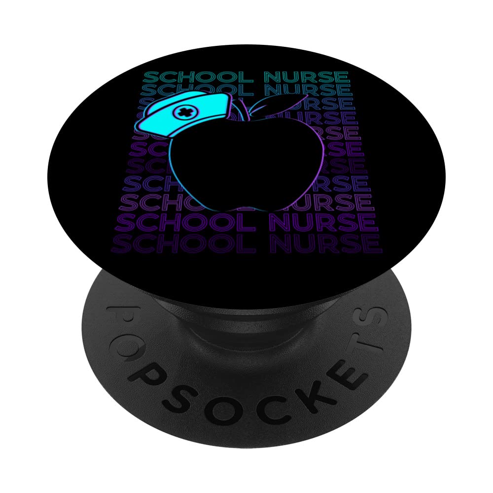 School Nurse Retro PopSockets Swappable PopGrip