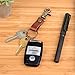 Richbud Genuine Leather Keychain Fob Scissor Swivel Hook Snap Solid Metal Bronze with 3 Detachable Key Rings Lanyard Handmade