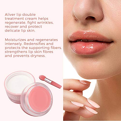 Lip Sleeping Mask, with Lip Scrubs Exfoliator & Moisturizer, Double