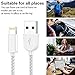 TNSO MFi Certified iPhone Charger Lightning Cable 5 Pack[3/3/6/6/10FT] Extra Long Nylon Braided USB Charging & Syncing CordCompatible iPhone Xs/Max/XR/X/8/8Plus/7/7Plus/6S/6S Plus/SE/iPad/Nan More