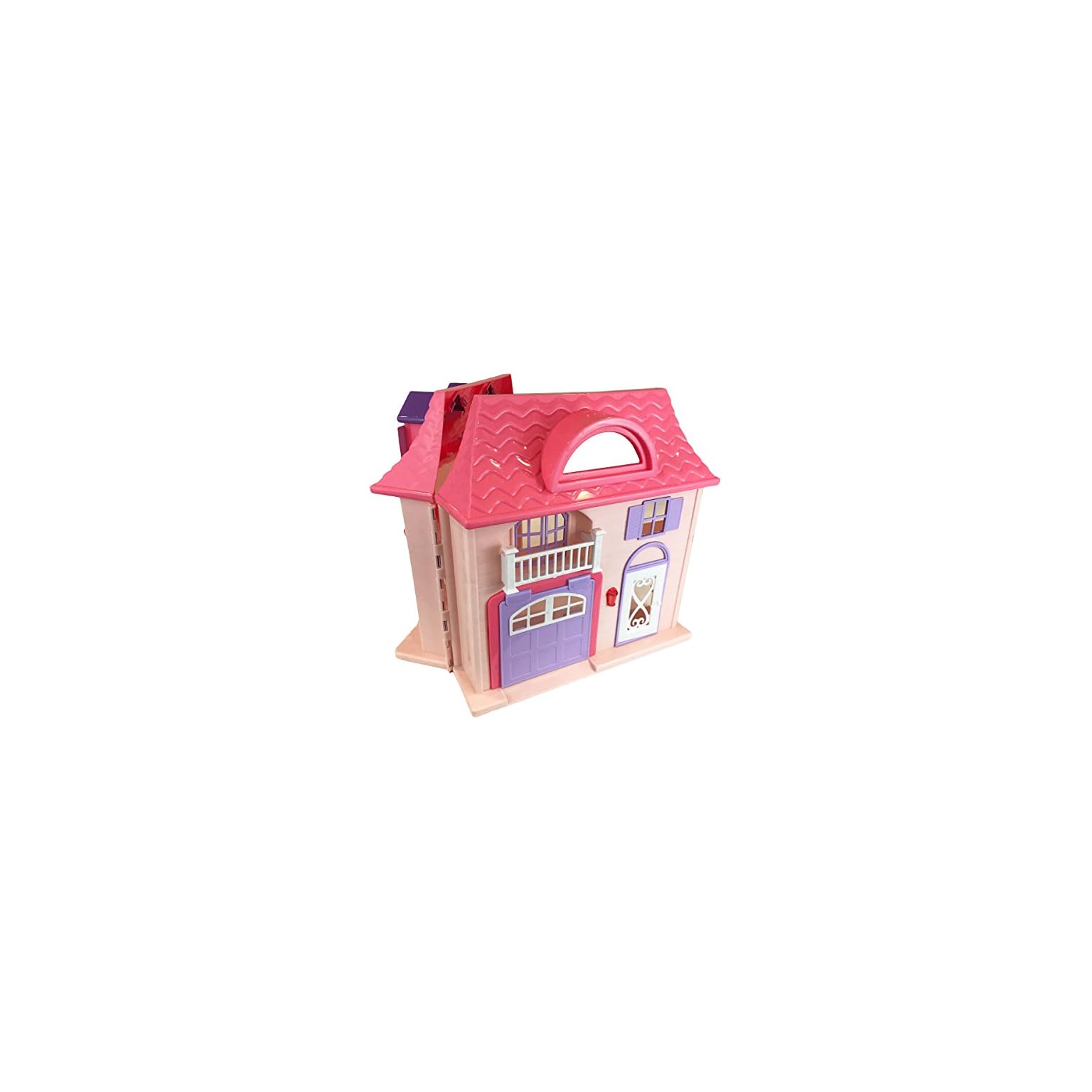 Boley Pretend Play American Doll House Toy Playset 21Piece Portable