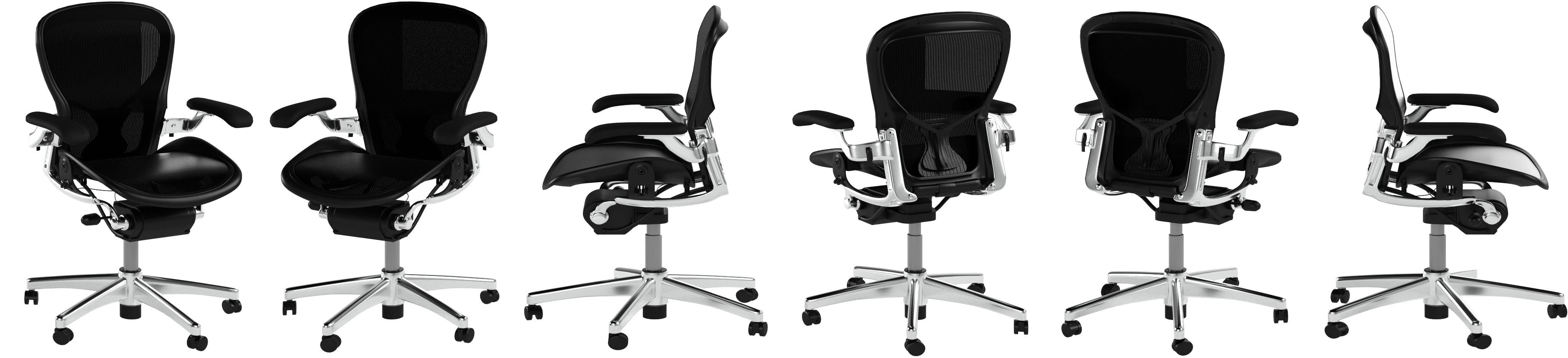 Amazon Co Jp ハーマンミラー アーロンチェア クラシック ポスチャーフィット フル装備 Aサイズ ポリッシュドベース アーム付き Ae113afa Pj Cd 3d01 2109 ホーム キッチン