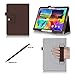 ProCase Samsung Galaxy Tab S 10.5 Case - Bi-Fold Flip Stand Cover Case exclusive for 2014 Galaxy Tab S Tablet (10.5 inch, SM-T800), with Hand Strap, auto Sleep/Wake (Brown)