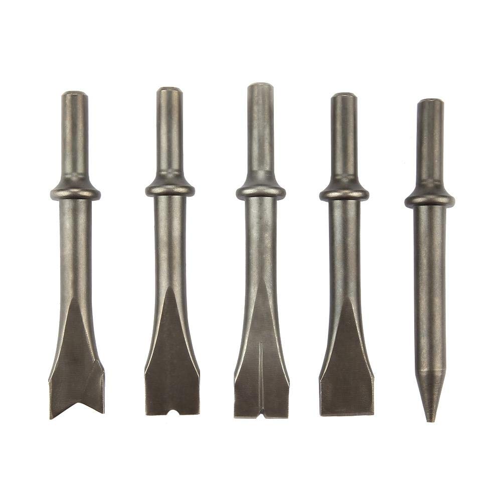 5pcs Air Chisel Bits Air Hammer Chisel, Pneumatic Hammer Bit Set for 150/190/250 Air Hammer