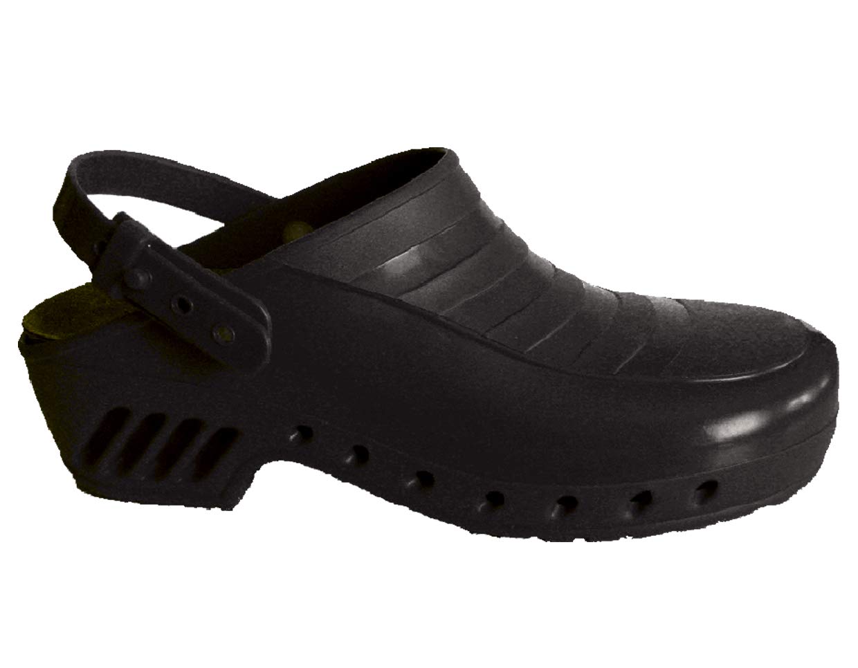 Rekordsan Anatomical Clog, Black, Size 35