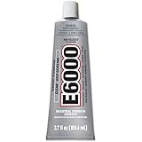 E6000 High Viscosity Adhesive, 3.7 Fluid Ounces, 1 Pack, Clear, 3 Fl OZ