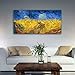 Wieco Art Wheatfield with Crows Large Classic Canvas Prints Wall Art By Van Gogh Famous Oil Paintings Reproduction Modern Stretched and Framed Giclee Landscape Pictures