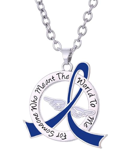 Amazon.com: Fundraising For A Cause | Purple Ribbon Necklace