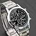 Start Unisex Man's Stainless Steel Wrist Watch Sport Bracelet (Black)