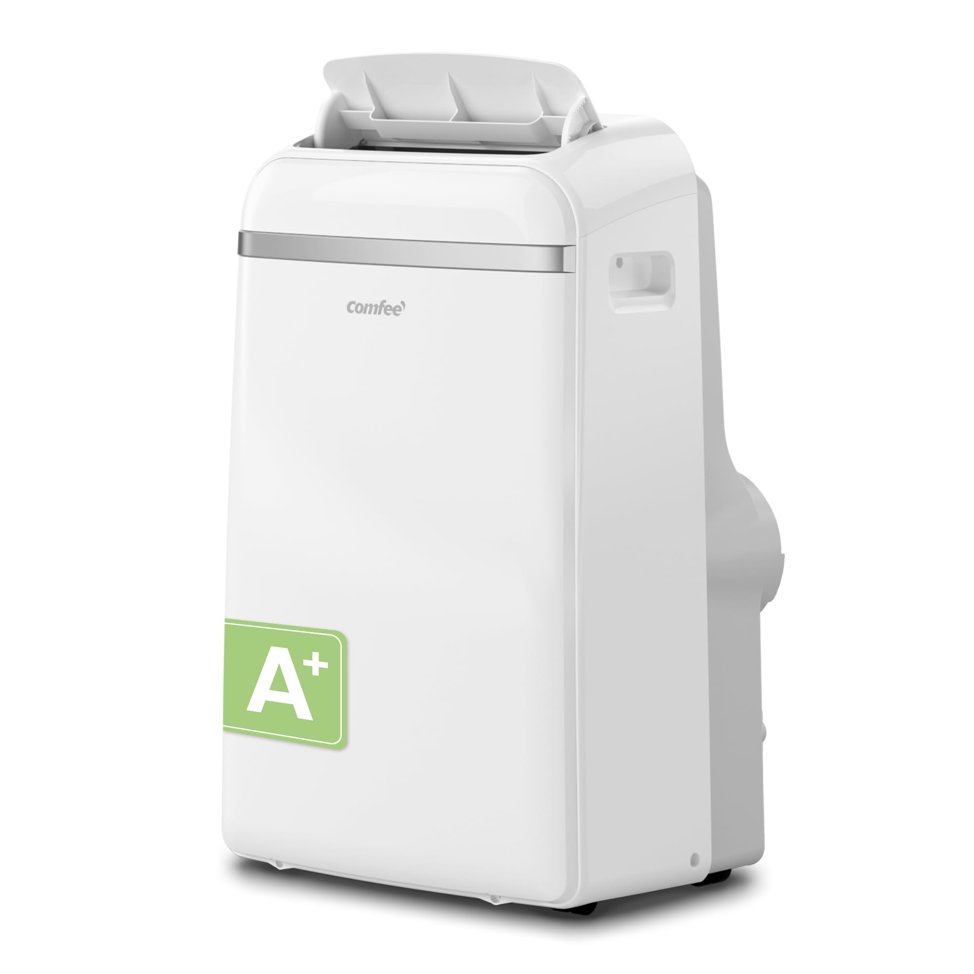 COMFEE' Climatiseur Mobile 10000 BTU/H 2,9kW, 3 Modes, Economie d'énergie Classe A+, Mode nuit, Minuterie 24H, Pour pièces de 33㎡/88m³, Kit d'évacution inclus, Réfrigérant naturel