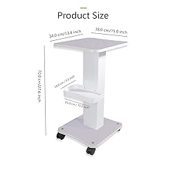 Esthetician Cart, Trolley Cart with Wheels, HUOXOU