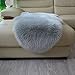 LOCHAS Super Soft Fluffy Shaggy Home Decor Faux Sheepskin Rug for Bedroom Floor Sofa Chair Cover Seat Couch Pad Area Carpet, 2ft x 3ft, Gray