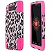 2items Combo: Stylus Pen + [Dual Layer] [Impact Resistance] [KickStand] Hybrid Armor Case for Motorola DROID Ultra XT1080 MOTOROLA DROID MAXX XT1080M (Pink Leopard Cheetah Spots - Hot Pink)