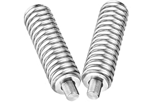 Wadoy SS-3H CB Antenna Spring Mount Heavy Duty Stainless Steel CB Springs (2PCS) fit Mobile/in-Vehicle CB Radio Antenna Mount up to 60" Long and 3/8", 24 Threads - 305311SS