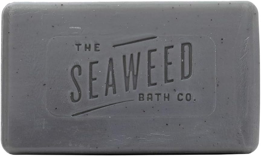The Seaweed Bath Co. Purifying Detox Facial Bar Soap, Unscented, With Natural Organic Seaweed, Charcoal, Vegan, Paraben Free, 3.75 oz. : Beauty