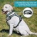 WINSEE Dog Harness No Pull, Pet Harnesses with Dog Collar, Adjustable Reflective Oxford Outdoor Vest, Front/Back Leash Clips for Small, Medium, Large, Extra Large Dogs, Easy Control Handle for Walking
