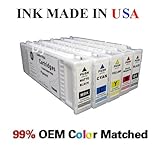 New 700ml Compatible PIGMENT ink cartridge for Epson Surecolor T3000/5000/7000-Set of 5(PHK,C,M,Y,MK)
