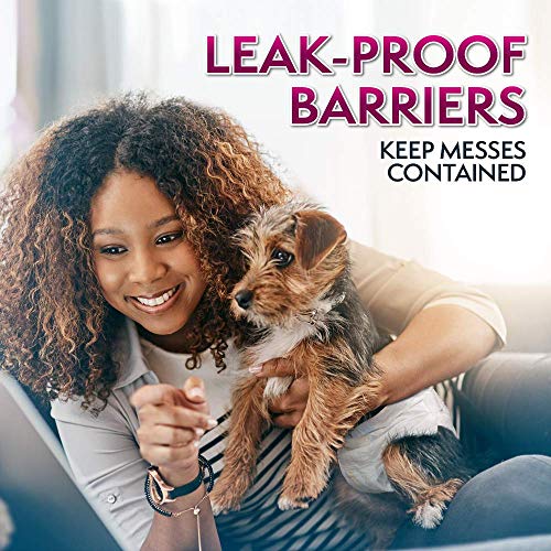 Simple Solution True Fit Disposable Dog Diapers for Female Dogs Super Absorbent with Wetness