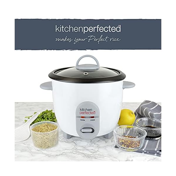 Kitchen-Perfected-Lloytron-Automatic-Non-Stick-Rice-Cooker-350-W-08-Litre Kitchen Perfected 350W 0.8Ltr Automatic Rice Cooker - Non Stick / Removable Rice Bowl / Warm & Cook Indicators…