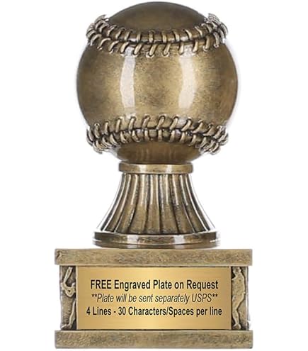 Softball Glove Trophy, Action Pedestal - 8 Inch Tall - Canada