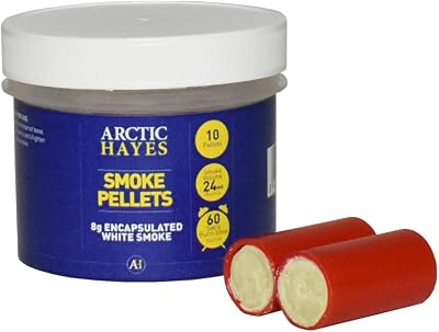 Arctic Hayes PH025 White Smoke Pellet Tub 10-Pieces Non-Toxic 60s Smoke