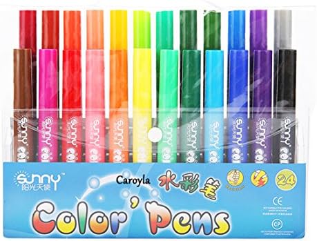 Caroyla 24 Color Non-toxic Washable Crayons for Children