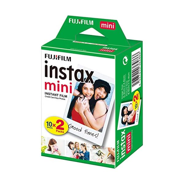 Fujifilm instax Mini 9 Kamera mit Farblinsen, gelb & Mini Instant Film, 2X 10 Blatt (20 Blatt), Weiß – Bild 6