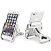Universal Bike & Motorcycle Phone Mount, Lenmumu Adjustable Aluminum Bicycle Rack Handlebar Phone Holder, Compatiable iPhone X 7 | 7 Plus, 8 | 8 Plus, 6s | 6s Plus, Samsung Galaxy S7, S6, S5 (Silver)
