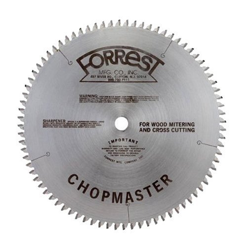 Forrest CM12806115G Chopmaster 12-Inch 80 Tooth 4 PTS + 1 Flat 1/8-Inch Kerf Saw Blade with 1-Inch Arbor