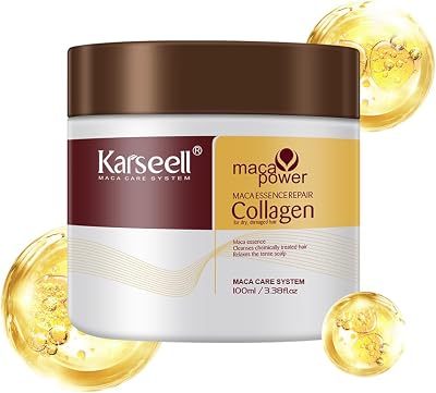 Karseell Hair Mask Collagen 100ml Maca Power Argan Oil Deep Repair