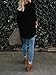 Womens Loose Fitting Henley Shirts Long Sleeve Button Down V Neck High Low Batwing Tops