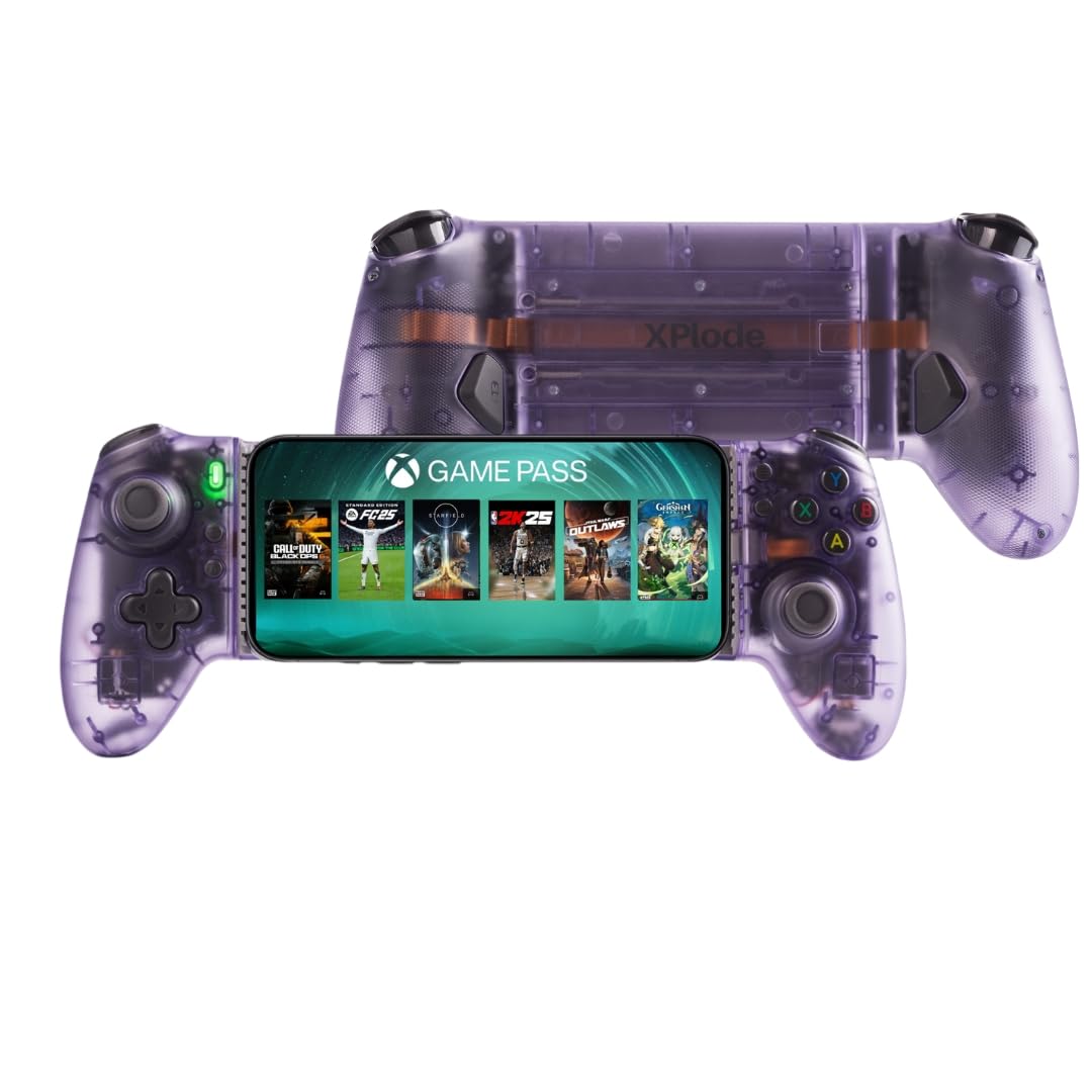 Photo 1 of **DOESN'T FUNCTION PROPERLY WITH EMULATORS ON PHONE** XPlode Type-C Mobile Gaming Controller for Android and iPhone 15/16 Series (USB-C) - Suitable for Cloud Gaming, Call Of Duty, PUBG, Fortnite - Support Xbox Game Pass, Playstation - Phone Controller