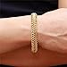 Girl Era Men's Womens Gold Plated Bracelet Cuban Curb Chain Link Wrist Polished Biker Fashion Classic,8