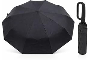 Guarda-Chuva Premium Botão Automático Abre e Fecha Varetas Reforçadas Proteção Solar UV Blackout Resistente ao Vento Compacto Dobrável Sombr