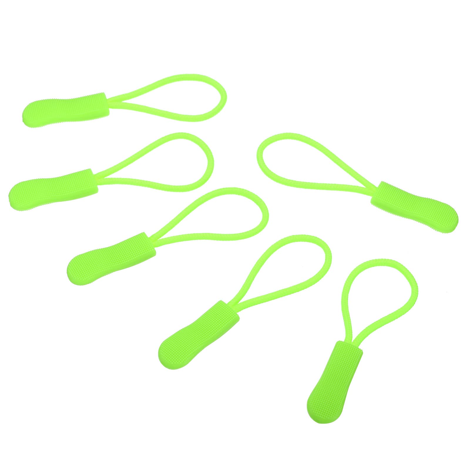 PATIKIL Zipper Pulls Replacement, 30 Pack Extension Cord Handle Fix Tab Tag Extender Fixer Puller for Luggage Backpacks Jackets, Fluorescent Green — image 1